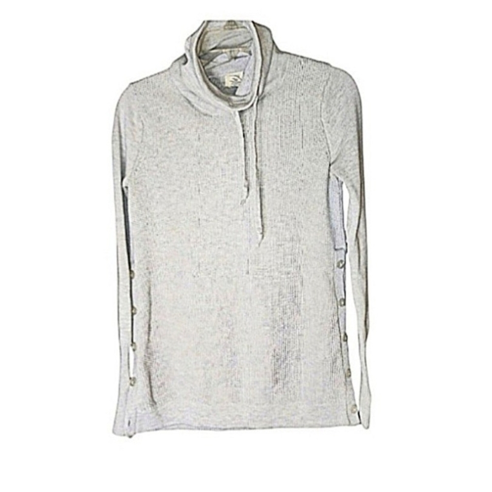 Sigrid Olsen Soft Gray Knit Top Women's Size XS